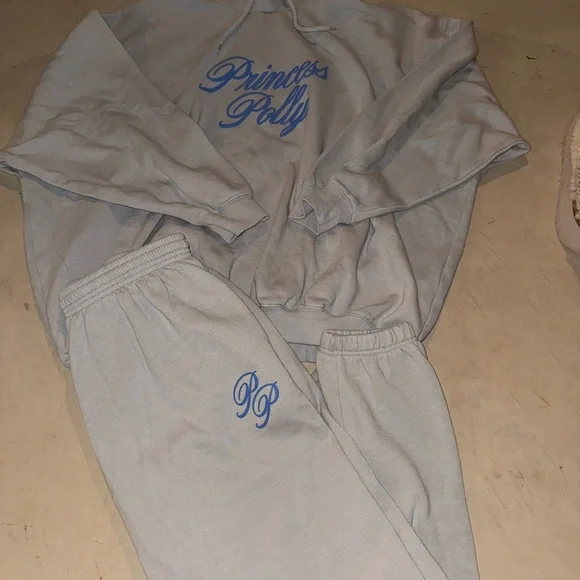 Princess Polly Light Gray Sweat Set - Picture 5 of 5